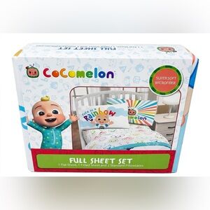 CoComelon "Cute As A Rainbow" Full Sheet Set - Super Soft Microfiber